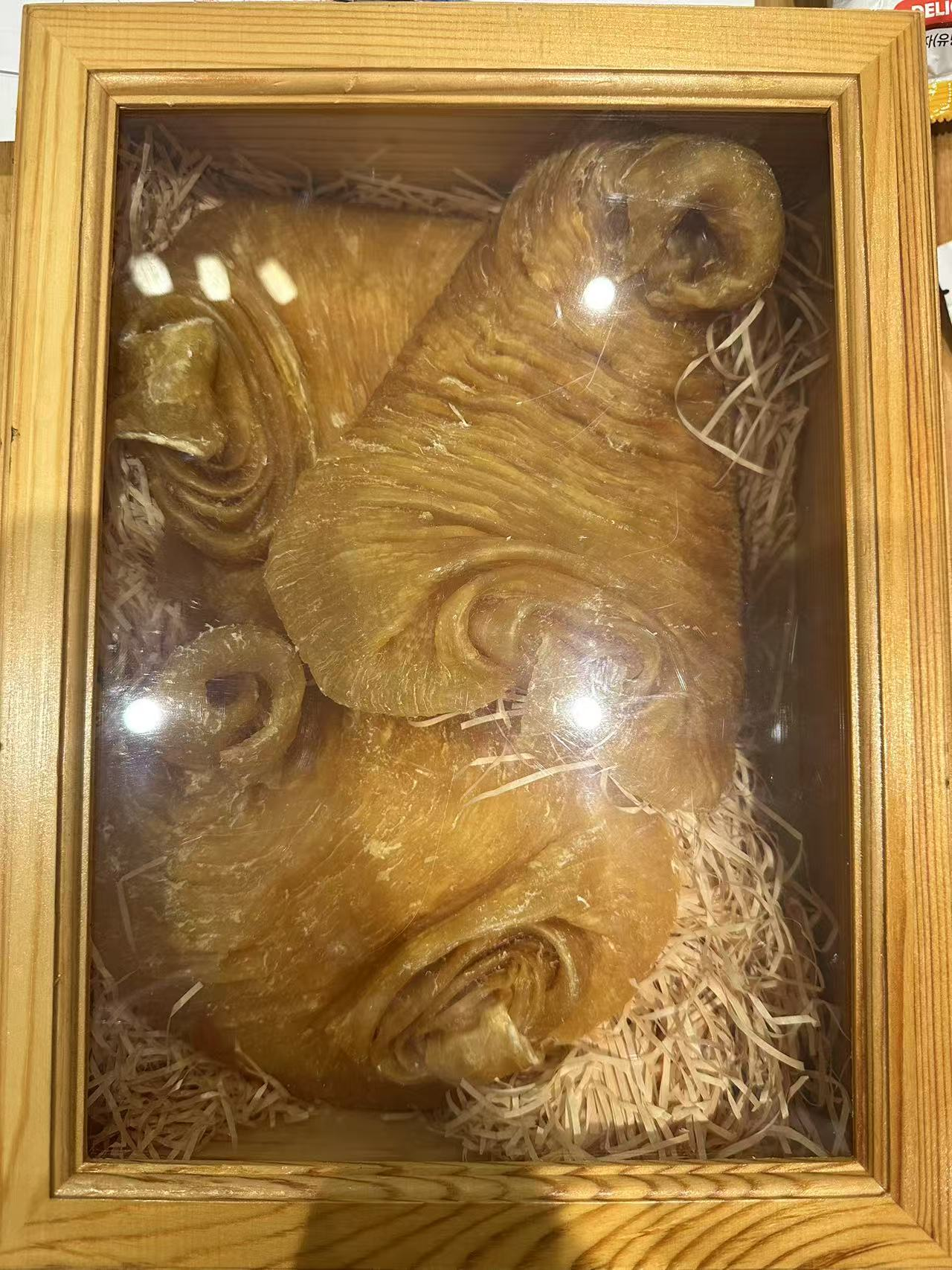 3頭特大野生鳘魚肚 一斤禮盒裝 完整厚肉大花膠 高端收藏滋補 (3 Heads, 500g)