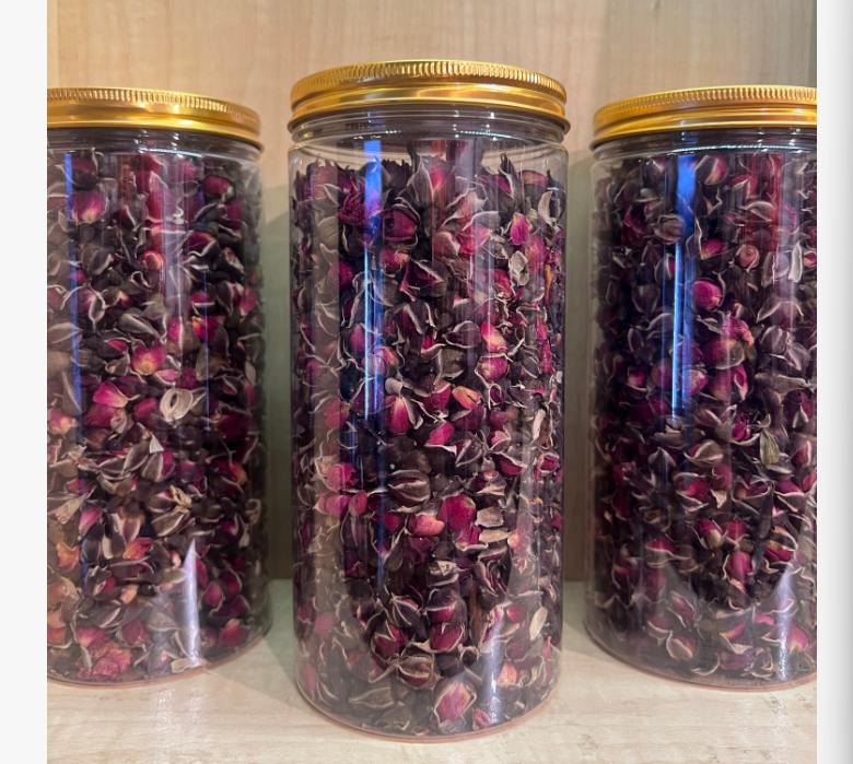 145 克罐裝金邊玫瑰花茶